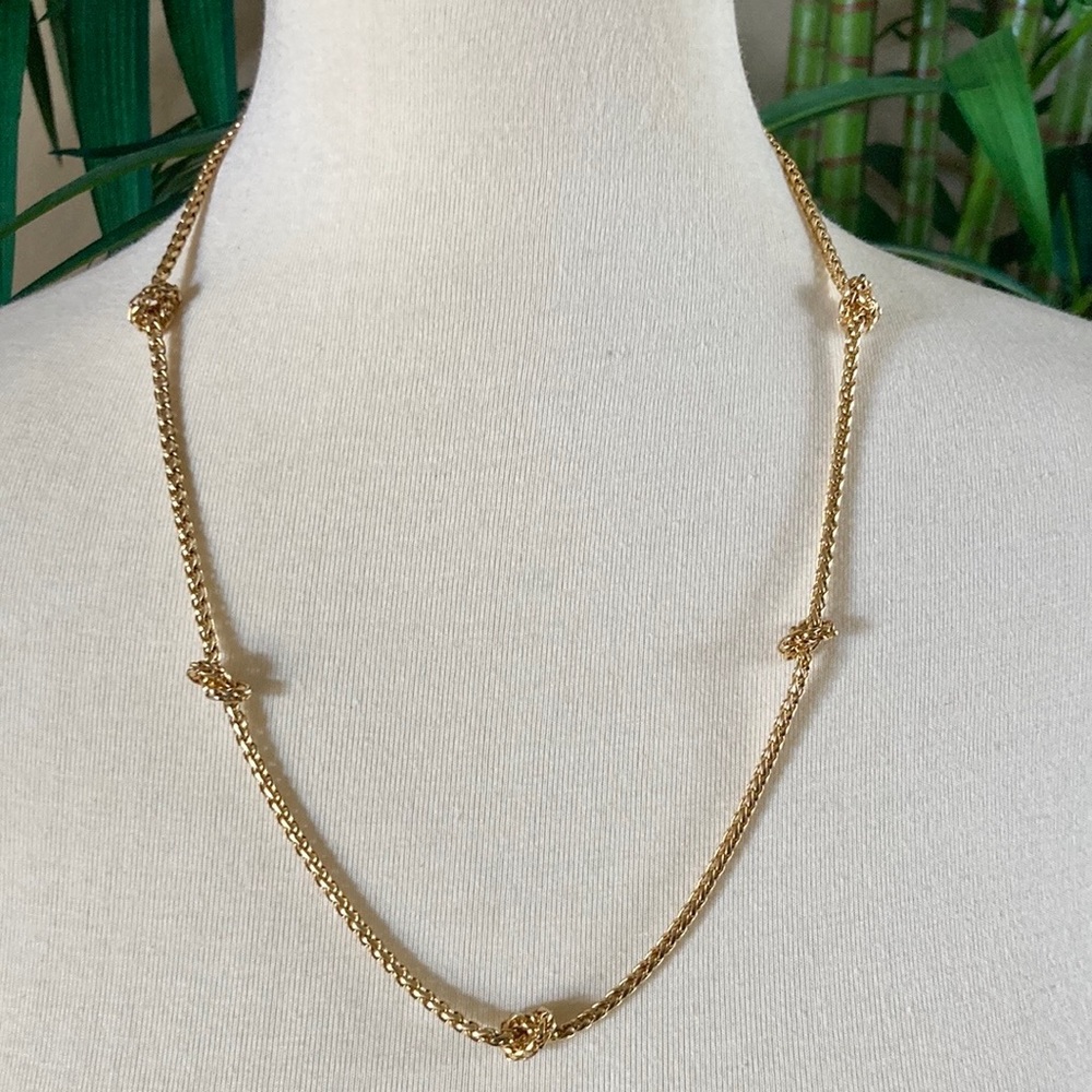 Kate Landry Gold Knot Necklace
